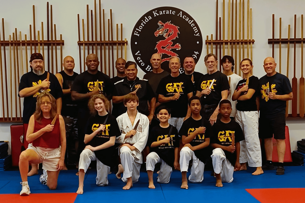 Martial arts students and instructors
